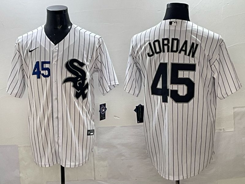 Men Chicago White Sox #45 Jordan white Nike MLB 2025 jersey 03